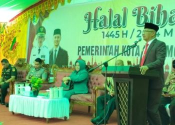 Hadiri Halal Bihalal SMP N 4 Kotamobagu, Asripan : Hargailah Guru