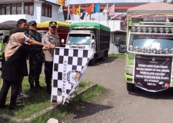 Siap Pilkada, KPU Kotamobagu Lepas Logistik Bersama Forkopimda