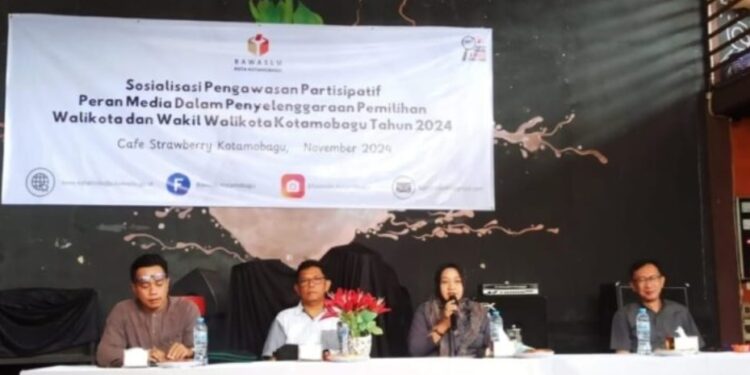 Bersama Puluhan Wartawan, Bawaslu Kotamobagu Perkuat Pengawasan Partisipatif Pilkada 2024