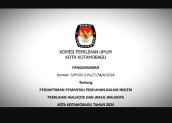 Siap Hadapi Pilkada, KPU Kotamobagu Buka Pendaftaran Pemantau Pemilihan