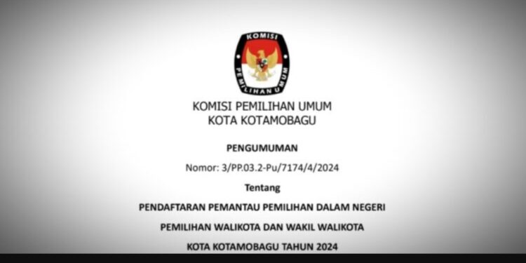 Siap Hadapi Pilkada, KPU Kotamobagu Buka Pendaftaran Pemantau Pemilihan