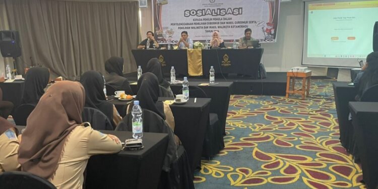 Sosialisasi Tahapan Pemilu, KPU Kotamobagu Kumpul Puluhan Siswa SMA dan SMK