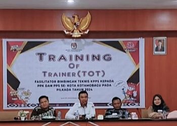 Siap Pilkada, KPU Kotamobagu Gelar ToT Fasilitator Bimtek KPPS