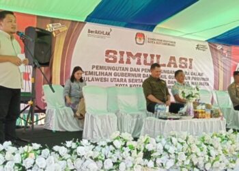 KPU Kotamobagu Gelar Simulasi Pemungutan dan Penghitungan Suara Pilkada 2024