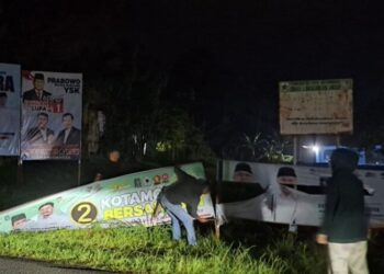Masuk Masa Tenang, KPU Kotamobagu Mulai Tertibkan APK Pilkada 2024