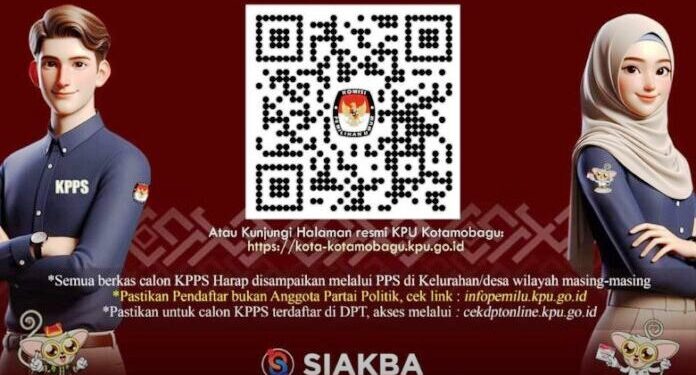 KPU Kotamobagu Buka Rekruitmen KPPS Pilkada Serentak 2024