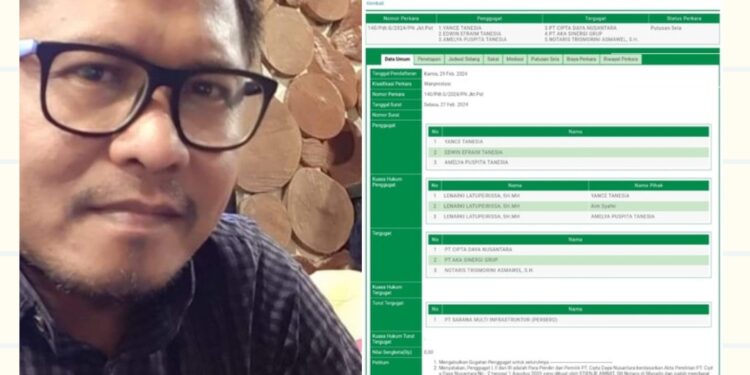 Gugatan Dikabulkan, Yance Tanesia Cs Terima Kerugian Materil 160 Miliar, Begini Hasil Putusan PN Jakpus