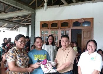 Pj Bupati Tinjau Kegiatan Posyandu di Melonguane Barat