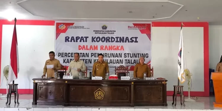 Pemkab Talaud Gelar Rakor Percepatan Penurunan Stunting, Dorong Kolaborasi Lewat Program GENTING