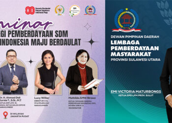 LPM Sulut dan SPI Gelar Seminar Nasional Strategi Pemberdayaan SDM untuk Indonesia Maju Berdaulat