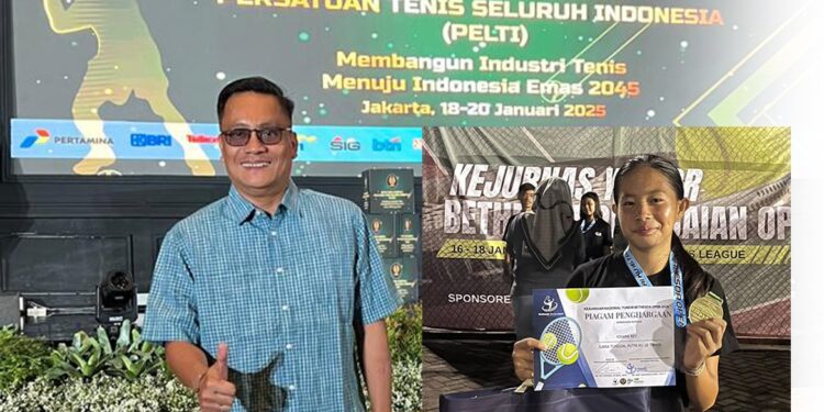 Ketua PELTI Sulut Sukses Bina Atlet Junior, Kinara Rey Tembus Seleksi Nasional Tenis KU-14