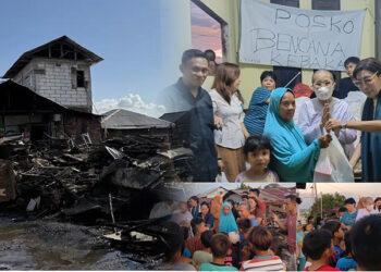 DPD LPM Sulut Salurkan Bantuan untuk Korban Kebakaran di Singkil